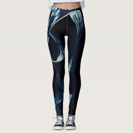Leggings Blue Swirl 