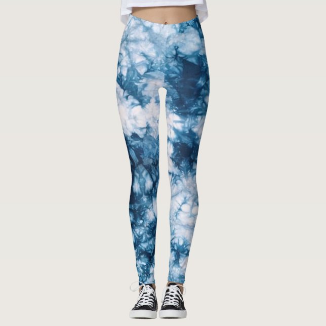 Leggings Blue Tie Dye (Anverso)