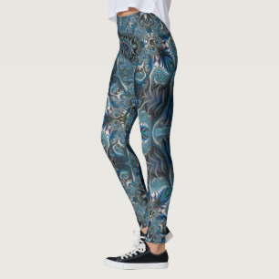 Leggings Blue Verde azulada Mysteria Space Mandala
