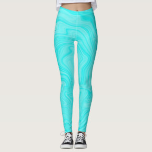Leggings Blue Water Drops Piscina De Verano Fiesta De Cumpl
