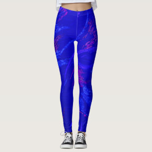 Leggings Blueberry Purple Swirl