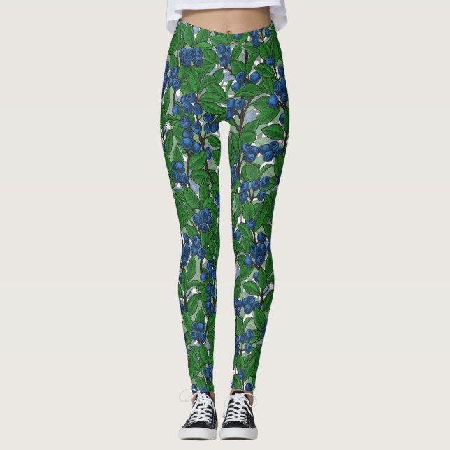Leggings Blueberry sobre blanco (Anverso)