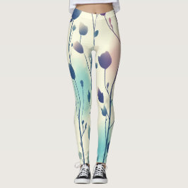 Leggings Blumenmotiv