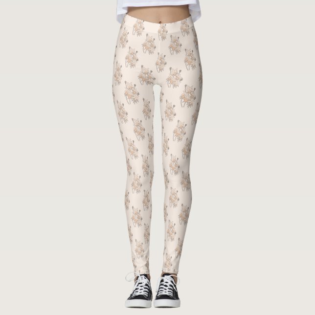 Leggings Blumenmuster (Anverso)