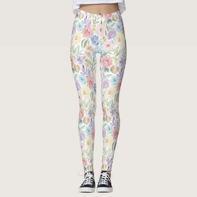 Leggings Blush Bloom Floral Print (Anverso)