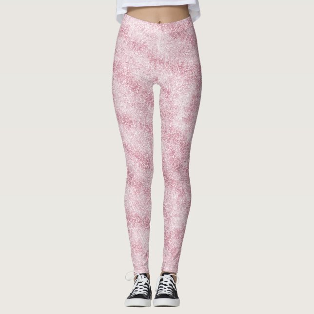 Leggings Blush Pink Glitter Sparkle (Anverso)