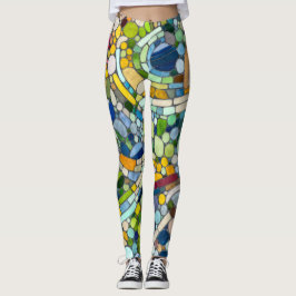 Leggings Bocas coloridas Mosaico Arte