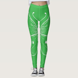 Leggings Boceto delicado de mariposa