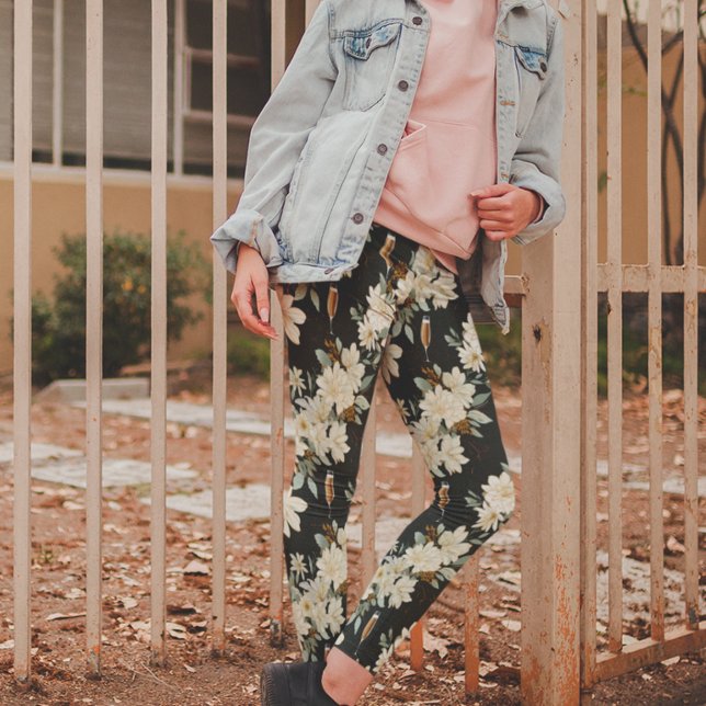 Leggings Boda de Año Nuevo con Flor de Champagne (Subido por el creador)