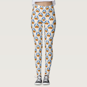 Leggings Boda de la caída de los gritos azules Patterned