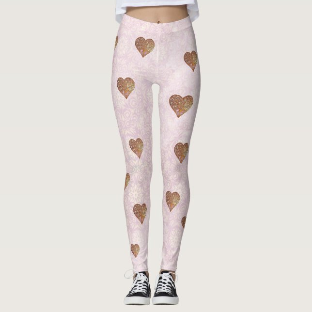 Leggings Bohemian Valentine Whimsey 3D (Anverso)