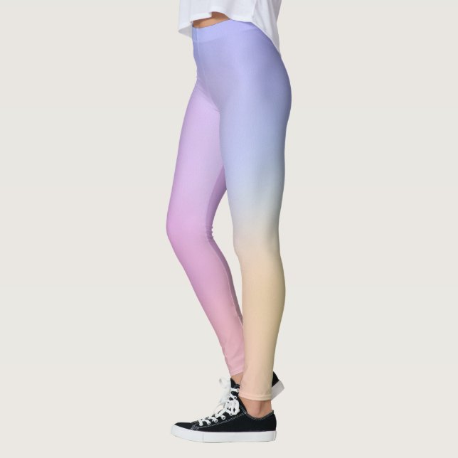 Leggings bohemias del arco iris de las mujeres de  (Izquierda)