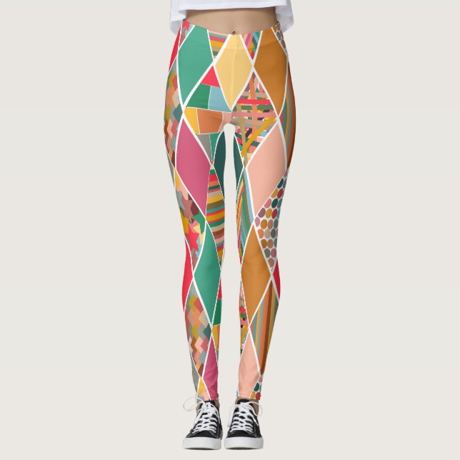 Leggings Boho Crazy Quilt (Anverso)