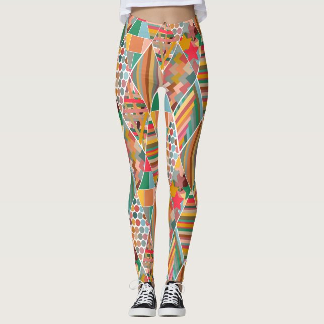 Leggings Boho Crazy Quilt (Anverso)