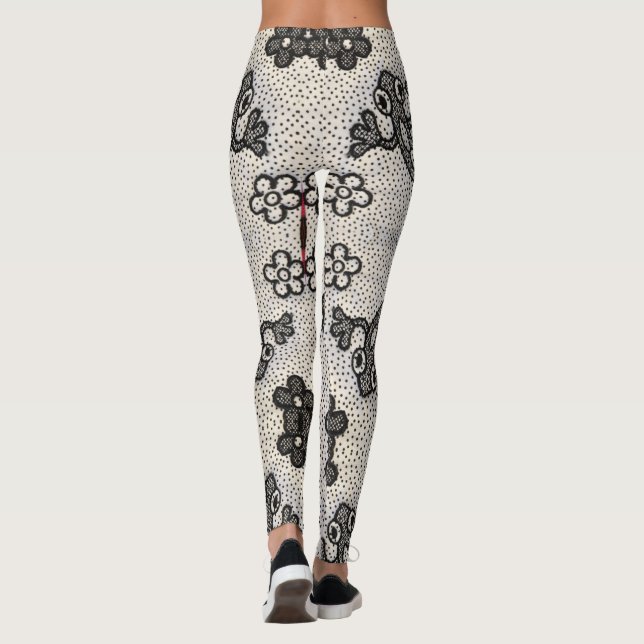 Leggings Boho de estilo de rana verde (Reverso)