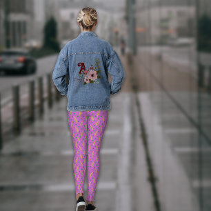 Leggings Boho Dusty Yellow Botanicals