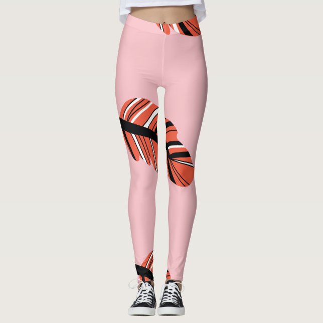 Leggings Boho Feathers: Vintage Repeat. (Anverso)