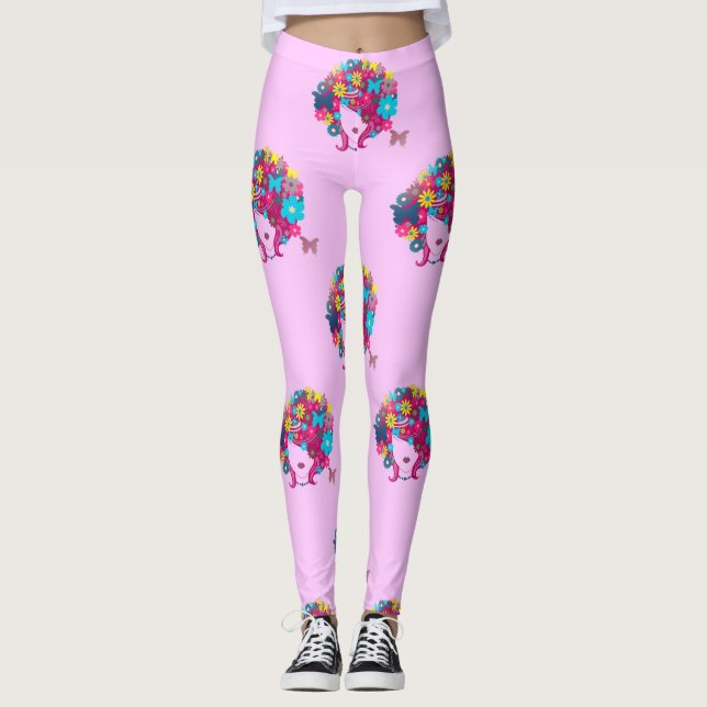 Leggings boho floral afro (Anverso)