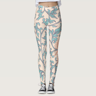 Leggings Boho floral, estilo de boho asiático
