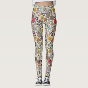 Leggings boho jewel tesasures linen