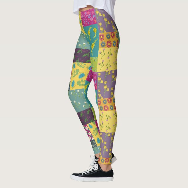 Leggings Boho Maximalist Patchwork Quilt (Izquierda)