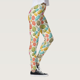 Leggings Boho Medicine Verde azulado Blue Green Earth Tones