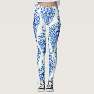 Leggings Boho Moda Paisley Seamless Oriental