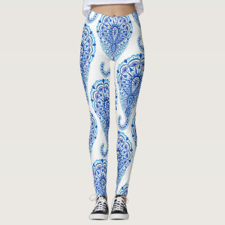 Leggings Boho Moda Paisley Seamless Oriental