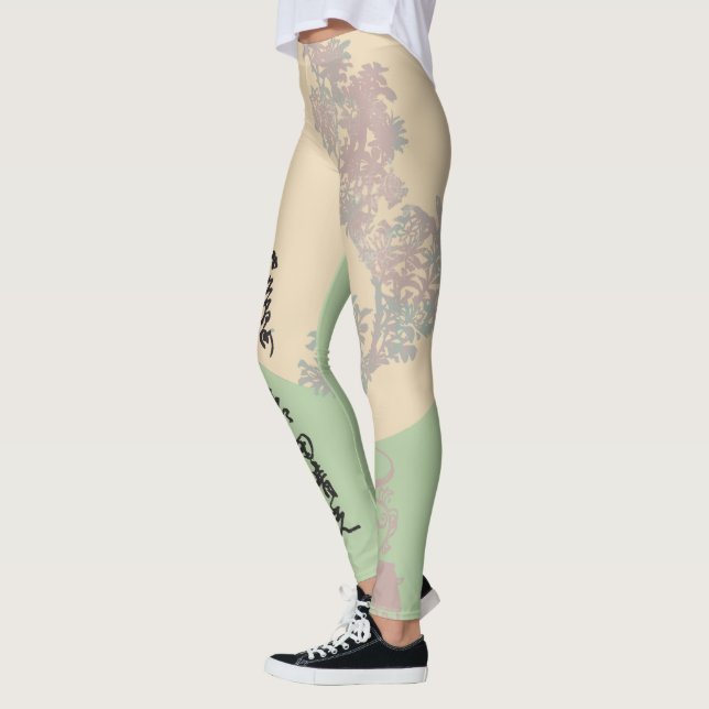 Leggings Boho naturaleza bonsai, estilo zen asiático boho (Izquierda)