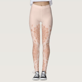 Leggings Boho Pastel Terracota Mandala