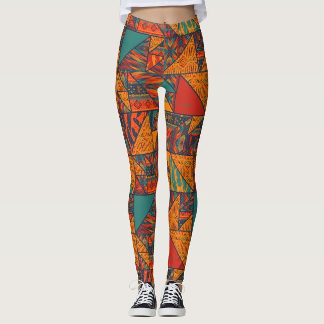 Leggings Boho Tribal Étnico Chic (Anverso)