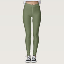 Leggings boho verde oliva
