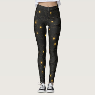 Leggings Bokeh Halloween Perfecto   Murciélagos Voladores c