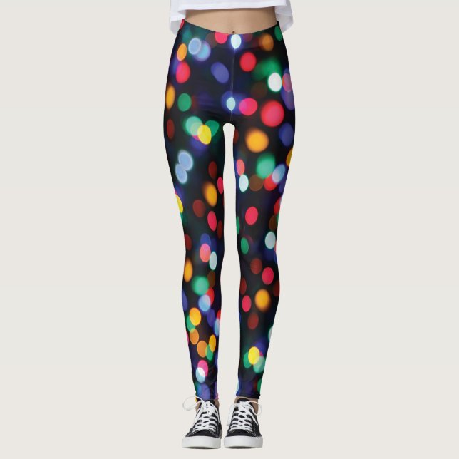 Leggings Bokeh multicolor NochebuenaLeghts Patrones (Anverso)
