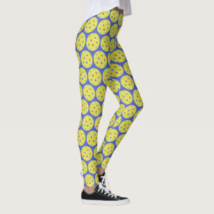 Leggings Bola amarilla divertida de Pickleball y deportes
