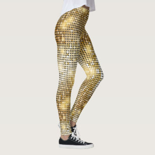 Leggings Bola de discoteca purpurinas chispeante brillante