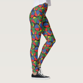 Leggings Bolas de malabarismo de contrabando estampadas
