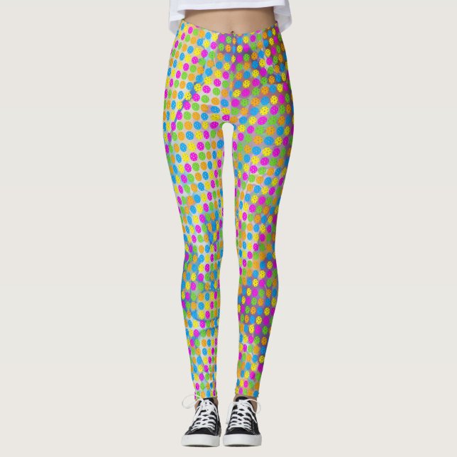 Leggings Bolas de Polkadots coloridas (Anverso)