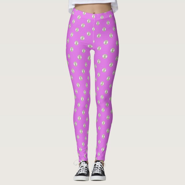 Leggings Bolas de verano en morado (Anverso)