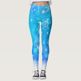 LEGGINGS BOMBAS DE NIEVE CAYENDO DEL CIELO AL SUELO