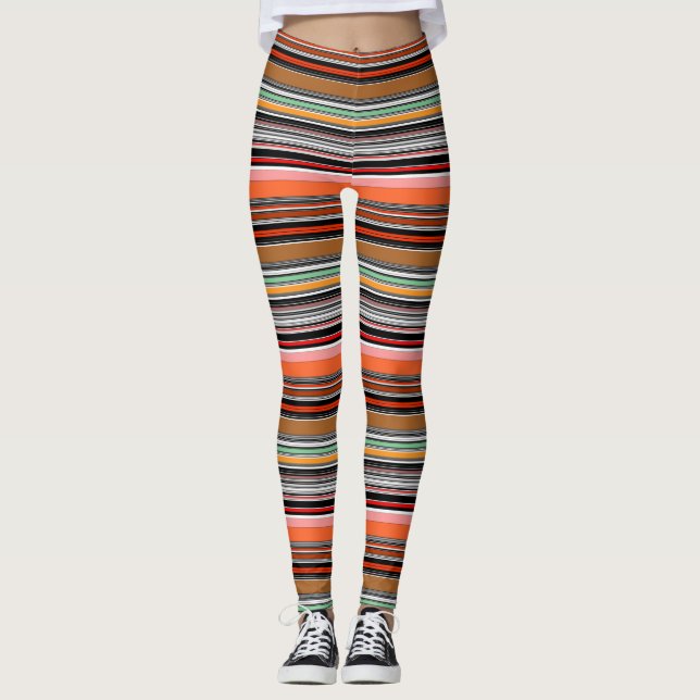 Leggings Bonitas rayas de colores (Anverso)