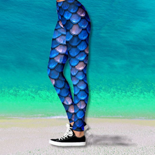 Leggings Bonito Blue Mermaid Fish Scales (Subido por el creador)