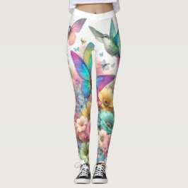 Leggings Bonito diseño de color pastel inspirado en la natu