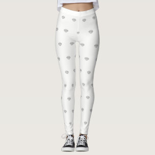 Leggings Bonito Girly, Lips, Blanco