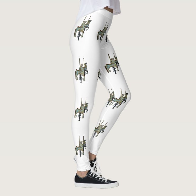 Leggings Bonito Merry Go Round Carousel Horses Femenino (Derecha)