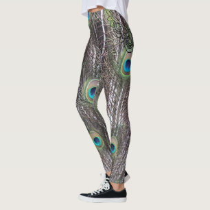 Leggings Bonito pavo real con cola abierta