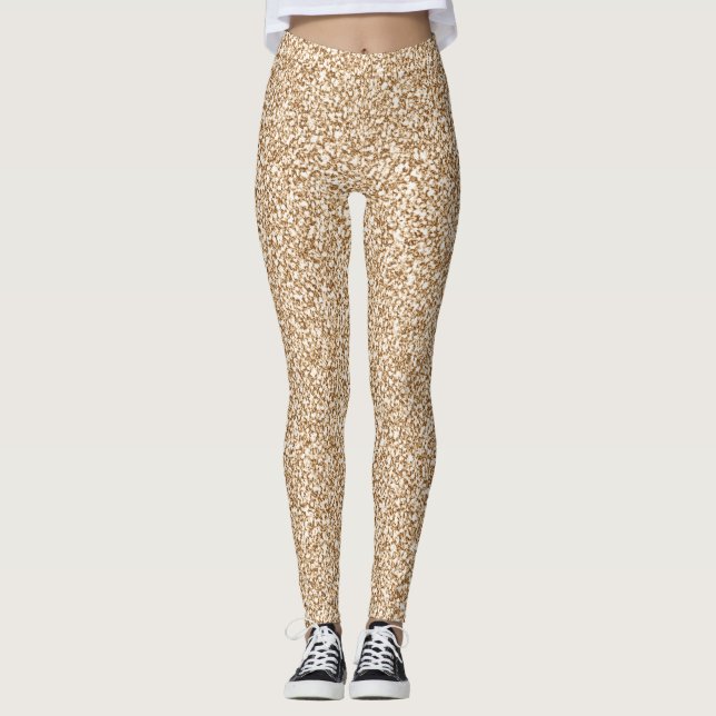 Leggings Bonito Tan Purpurinoso Look (Anverso)