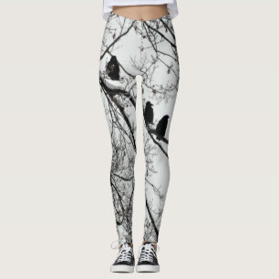 Leggings Bonito Winter Blackbirds