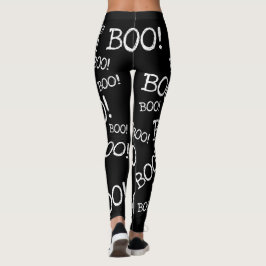 Leggings ¡Boo! Gracioso bot fantasma de Halloween