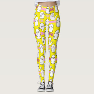 Leggings Boo, sensación fantasmal.b B BG amarillo